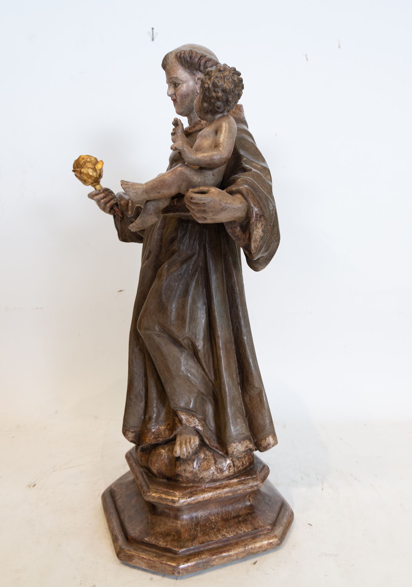 Saint Anthony with the Child in Arms, 18th century Granada school - Image 2 of 4