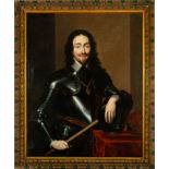 Important Portrait of Charles I of England, workshop of Anton Van Dyck (Antwerp, 1599 - London, 1641