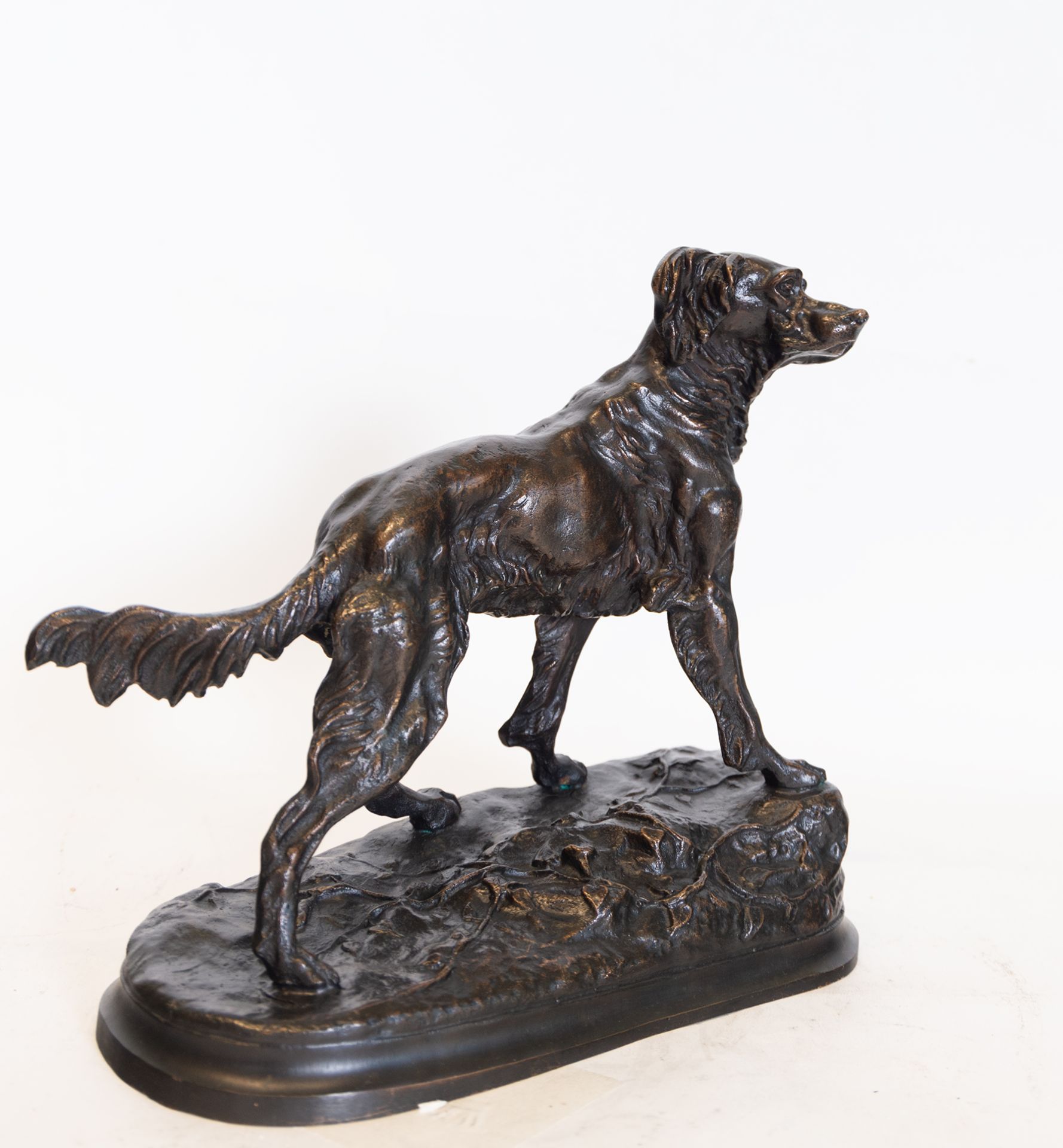 Figure of a dog in bronze, European school of the 20th century - Image 3 of 3