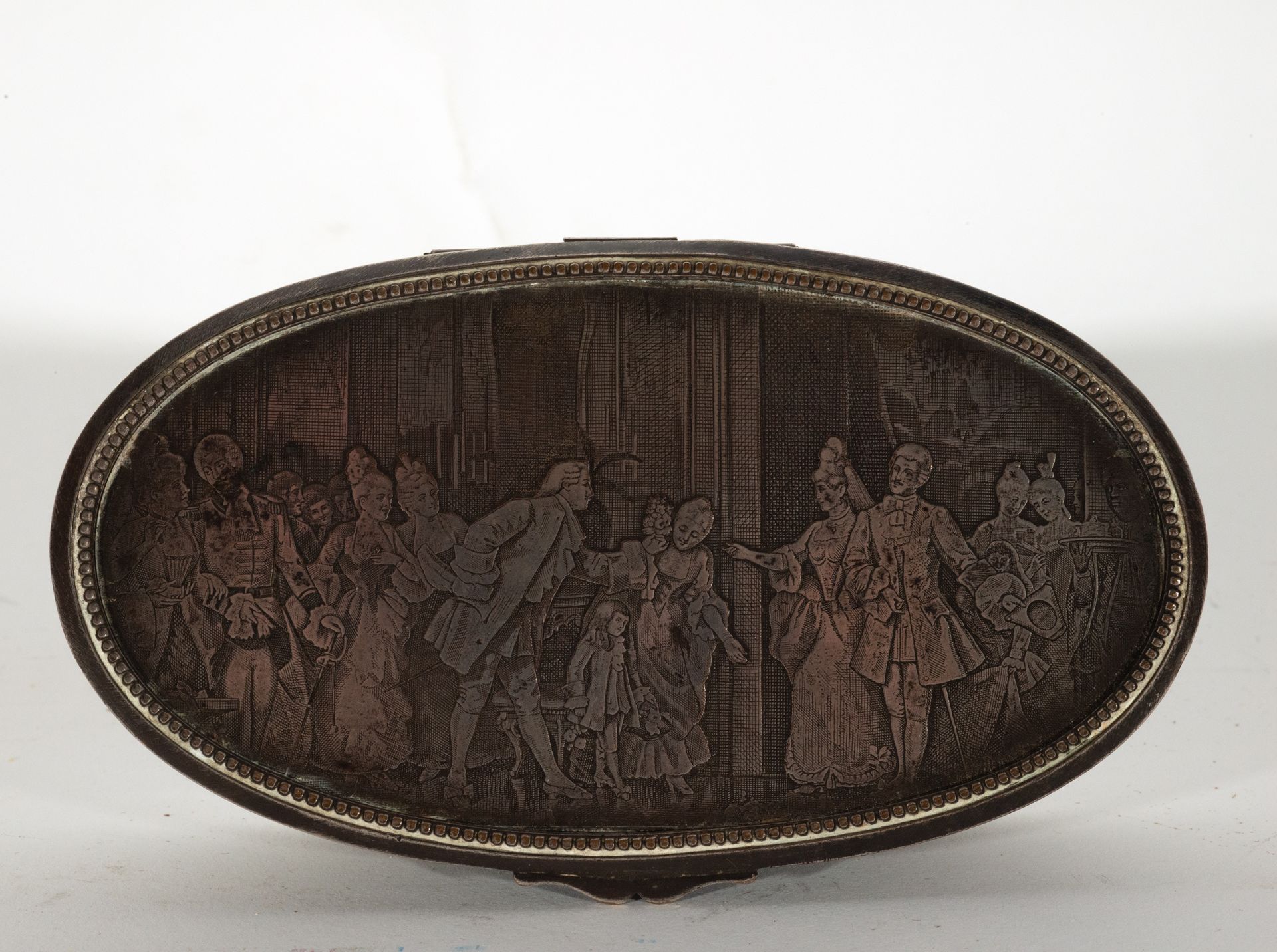 French Silver Plated Bronze Jewelry Box, 18th - 19th Centuries - Bild 7 aus 7