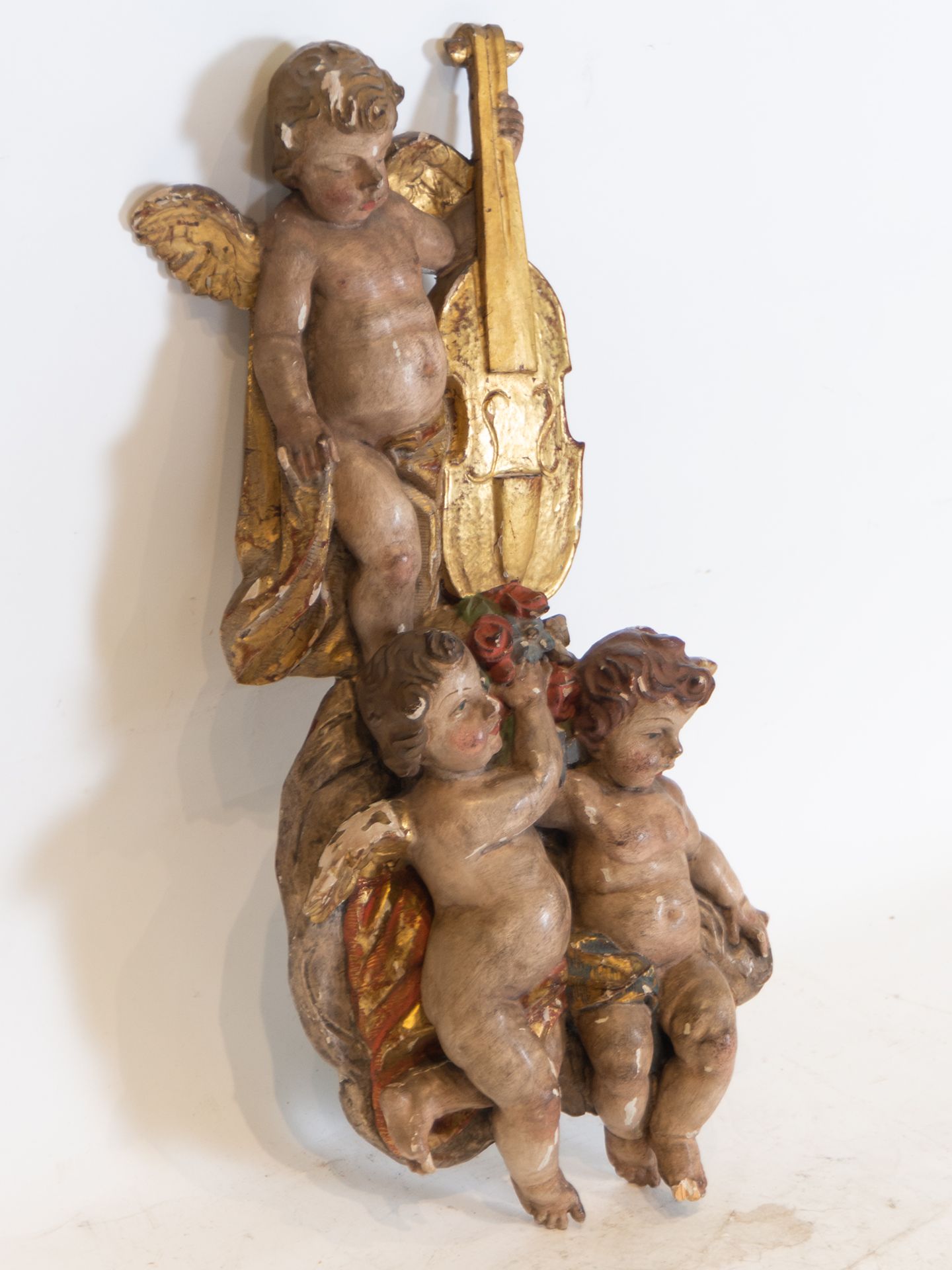 Group of singing angels, Andalusian school of the 18th century - Image 3 of 4