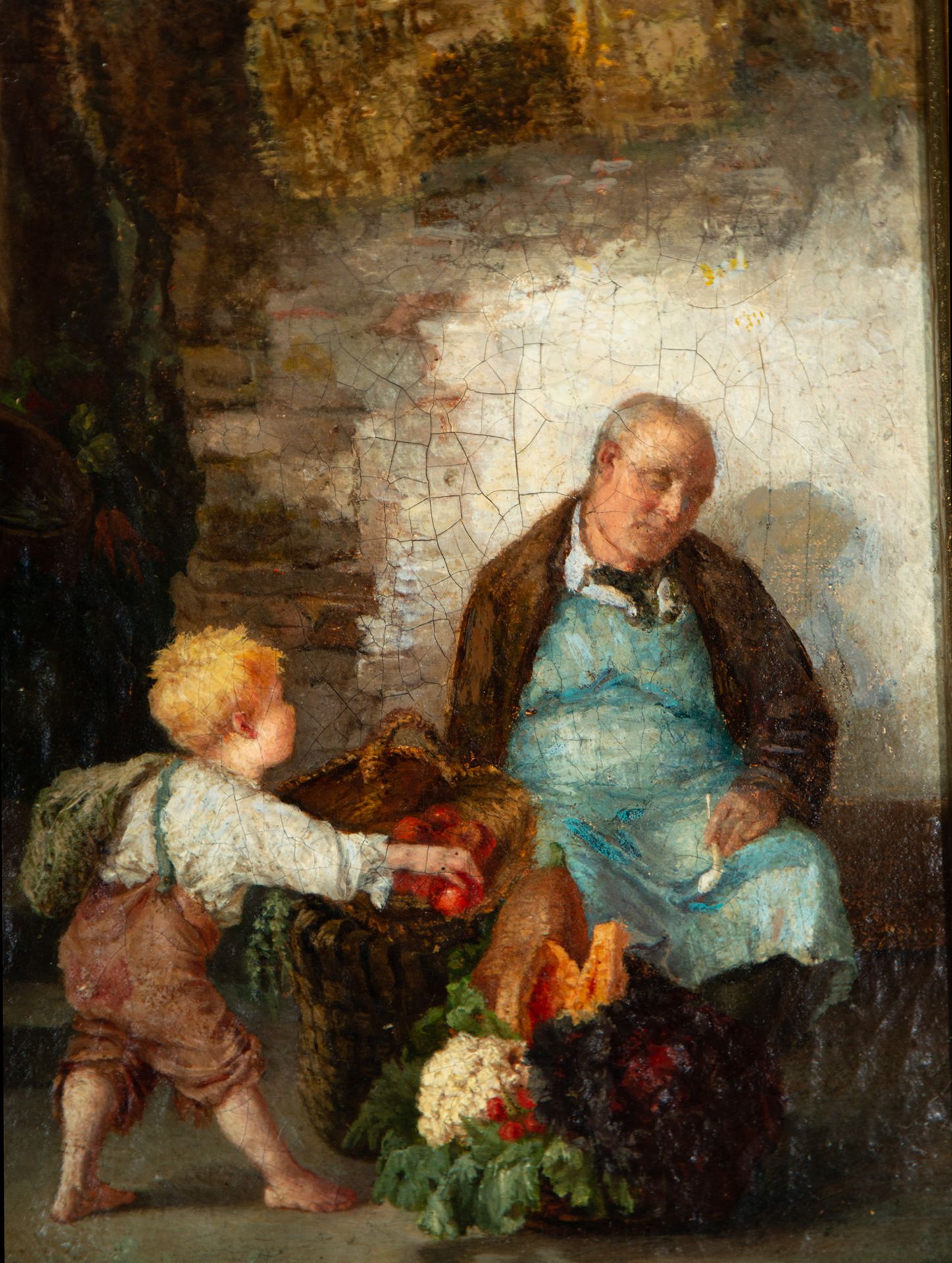 Child Stealing Fruit, Central European Romantic School of the 19th Century - Bild 2 aus 4