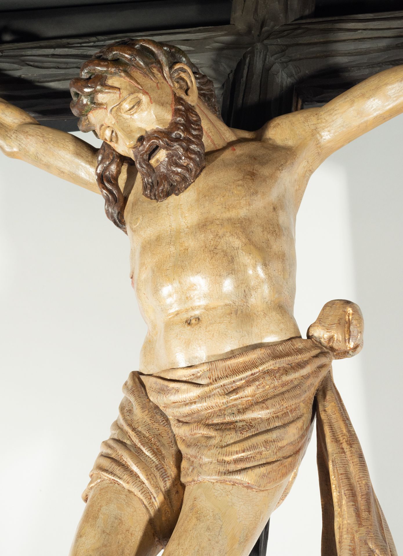 Exceptional Christ on the Cross, Castilian school of the 16th century, circle of Sebastián Ducete (1 - Image 6 of 8