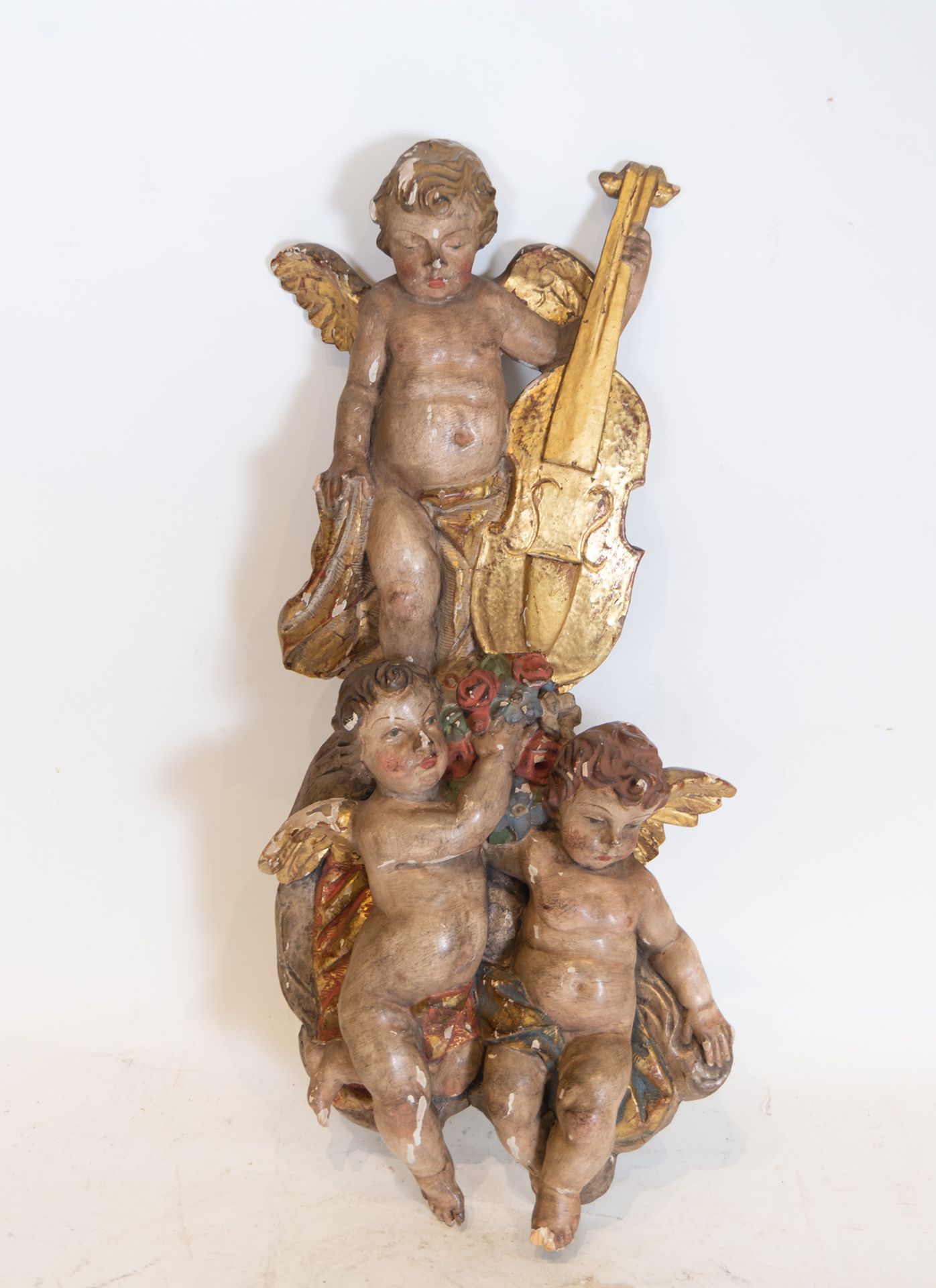 Group of singing angels, Andalusian school of the 18th century