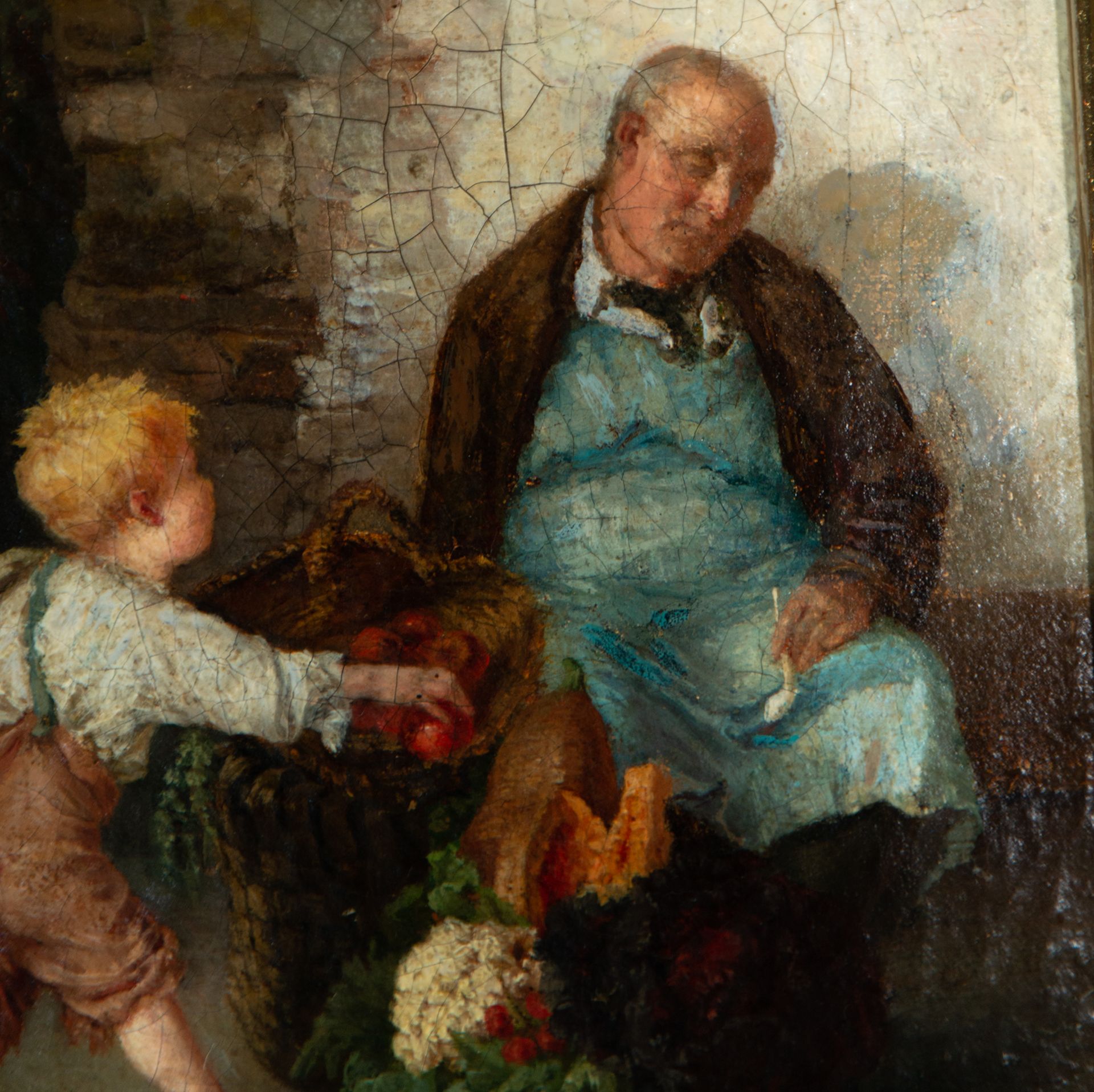 Child Stealing Fruit, Central European Romantic School of the 19th Century - Bild 3 aus 4