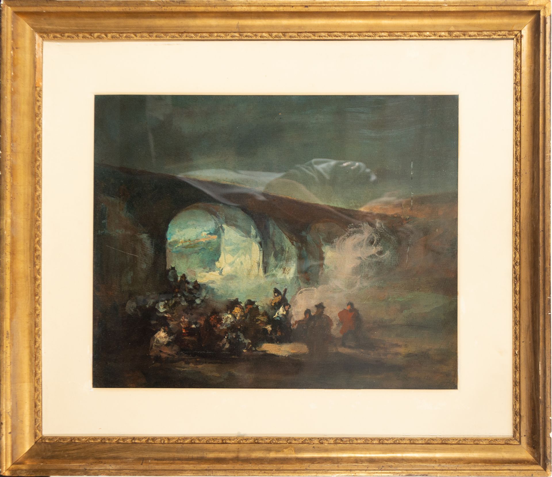 Bandits in the Cave, signed and certified Eugenio Lucas Vilaamil, 1861, 19th century Spanish school - Bild 2 aus 10