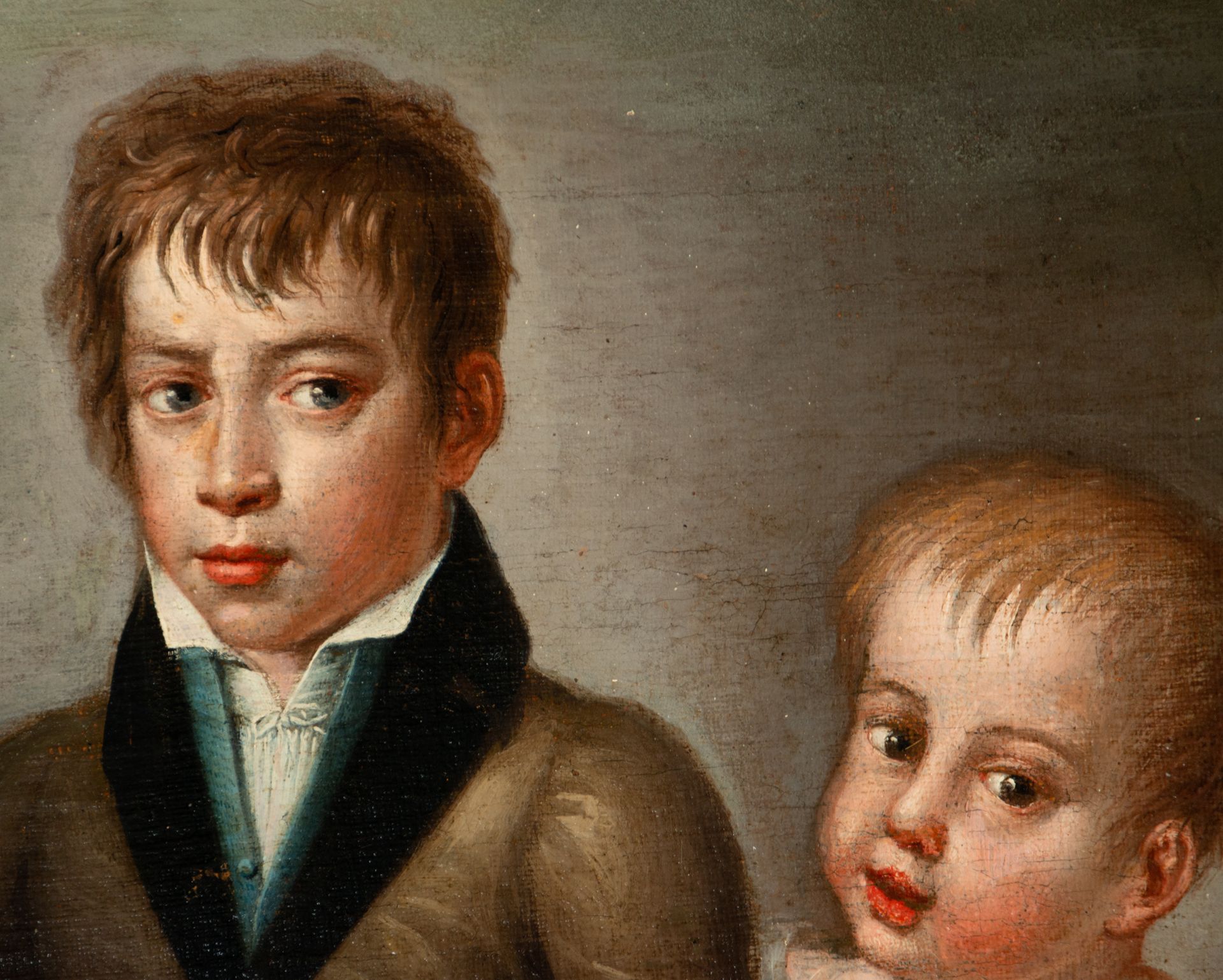 Portrait of Three Children, 19th century Spanish school - Bild 3 aus 4