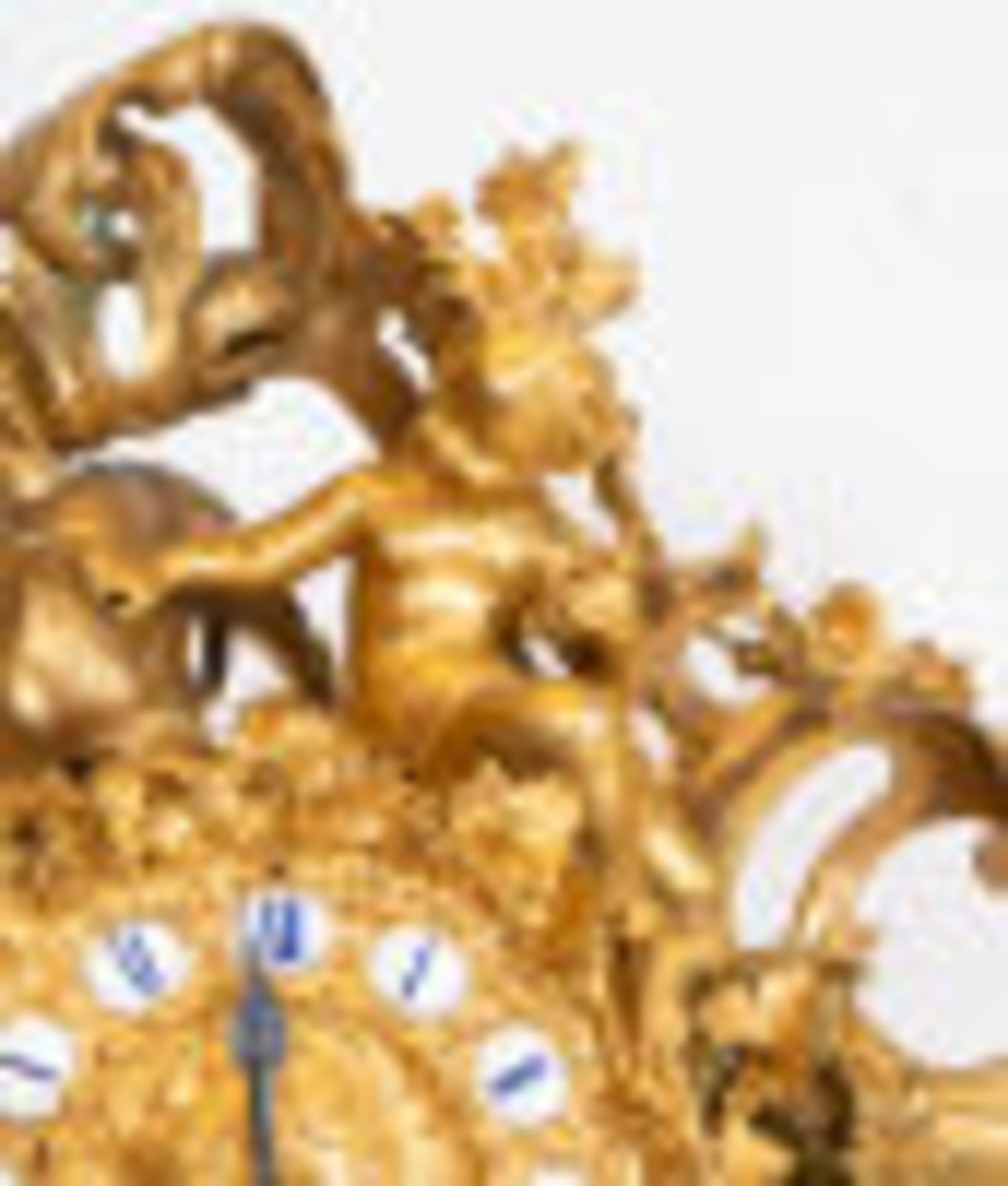 Louis XV style gilt bronze clock, 19th century French school - Bild 2 aus 6