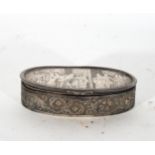 French Silver Plated Bronze Jewelry Box, 18th - 19th Centuries