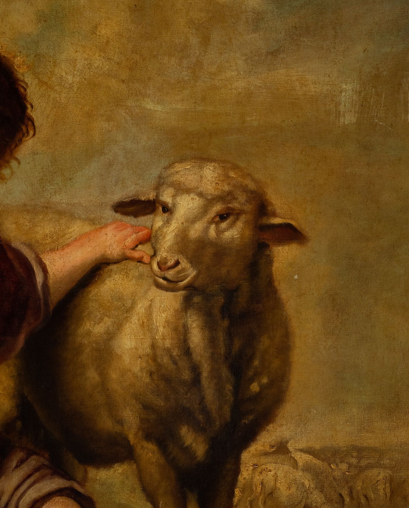 The Good Shepherd, following the models of Bartolomé Esteban Murillo, English school of the 18th - 1 - Image 3 of 5