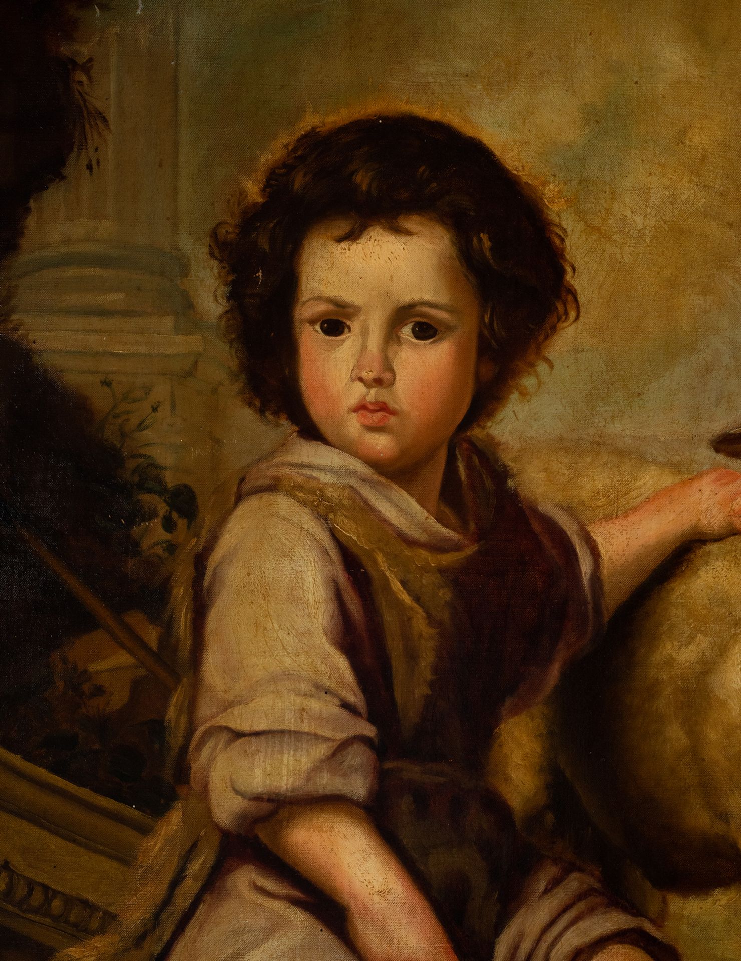 The Good Shepherd, following the models of Bartolomé Esteban Murillo, English school of the 18th - 1 - Image 2 of 5