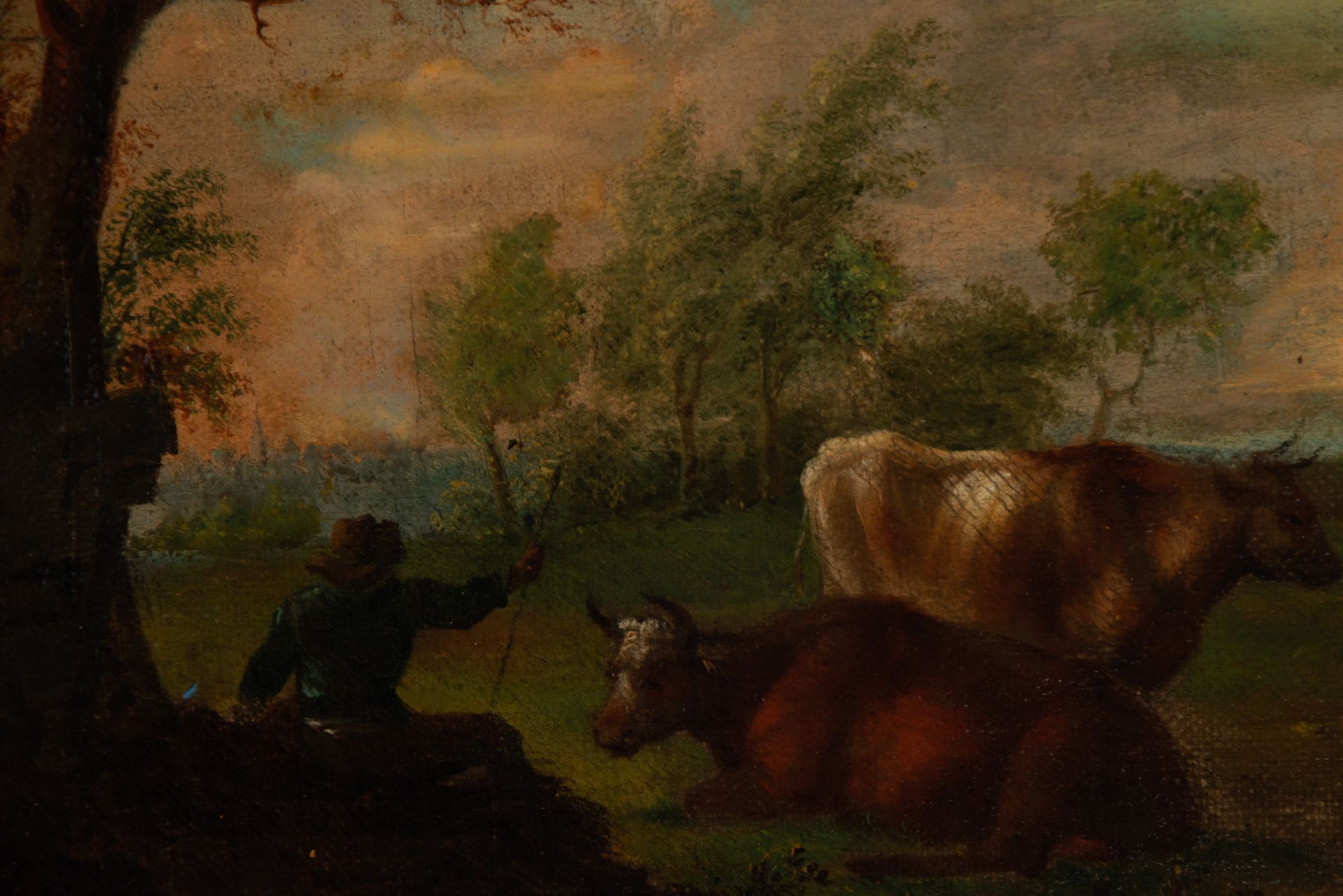 Landscape with Cows, Dutch school, 18th - 19th century - Bild 2 aus 3