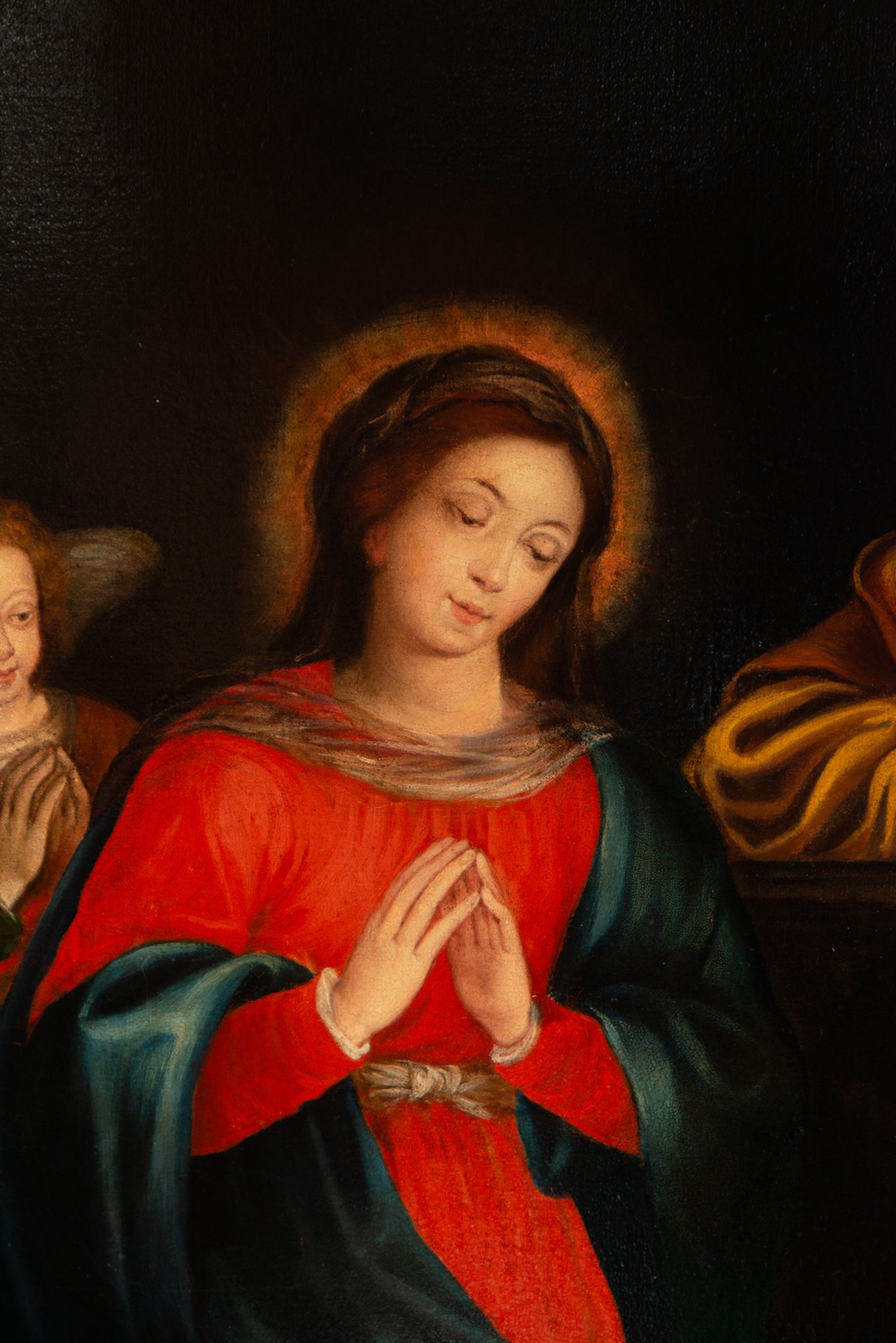 Holy Family with Angel, Sevillian or Portuguese school of the 17th century, circle of Josefa de Óbid - Bild 4 aus 7