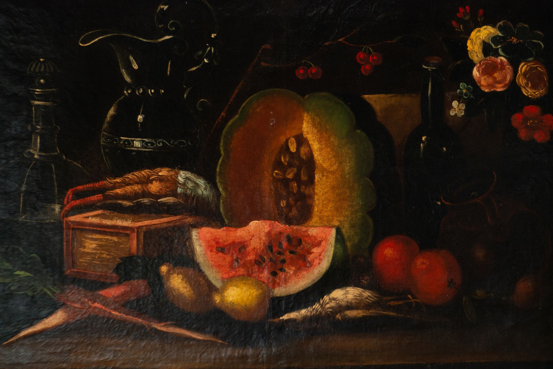 Still life with Watermelon, Italian school of the end of the 18th - 19th century - Bild 2 aus 5
