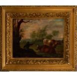 Landscape with Cows, Dutch school, 18th - 19th century