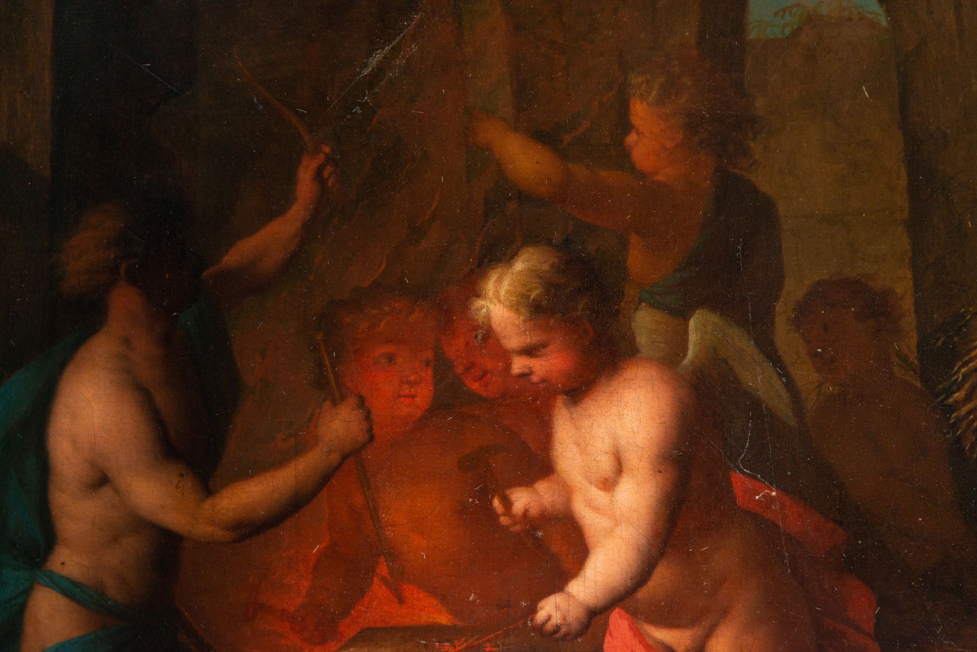 Cupid's Forge, Italian school of the 17th - 18th century - Image 3 of 6