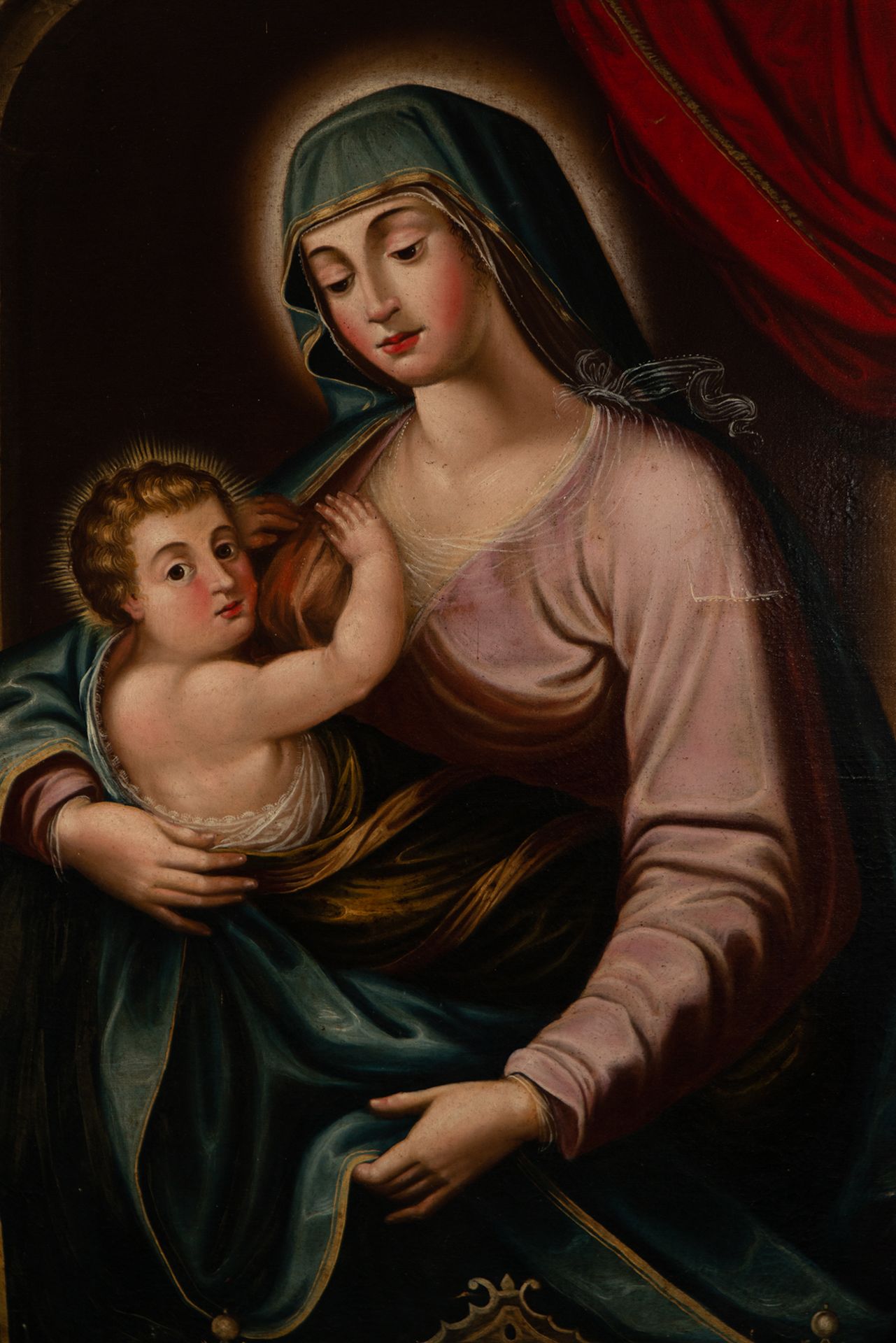 Virgin of the Milk, Italian school of the 17th - 18th centuries - Image 2 of 6