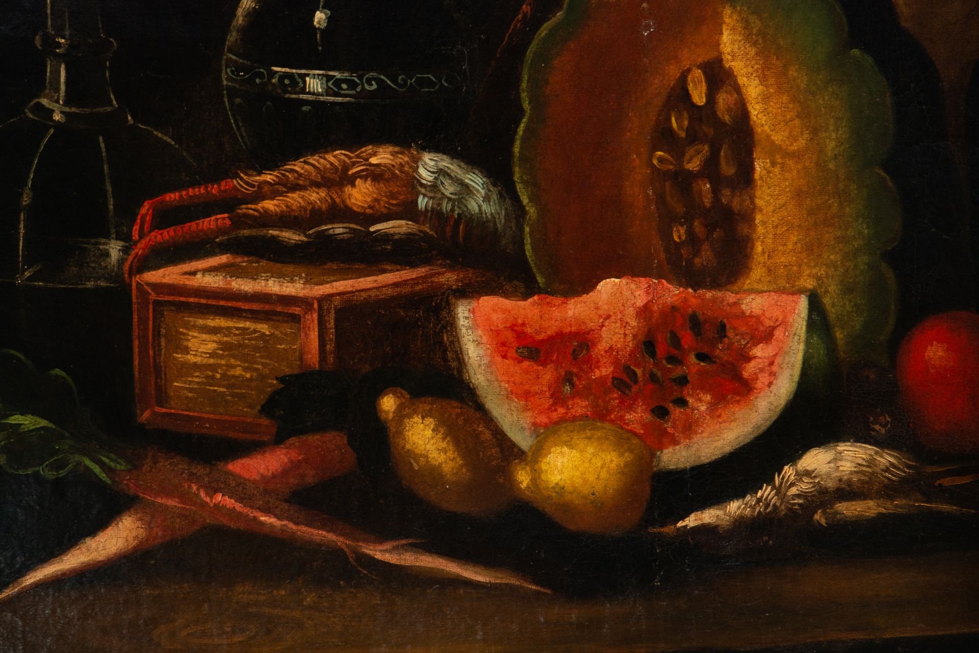 Still life with Watermelon, Italian school of the end of the 18th - 19th century - Bild 3 aus 5