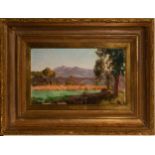 Landscape on panel, signed Fernando Galhano (1904-1995), 20th century Portuguese school