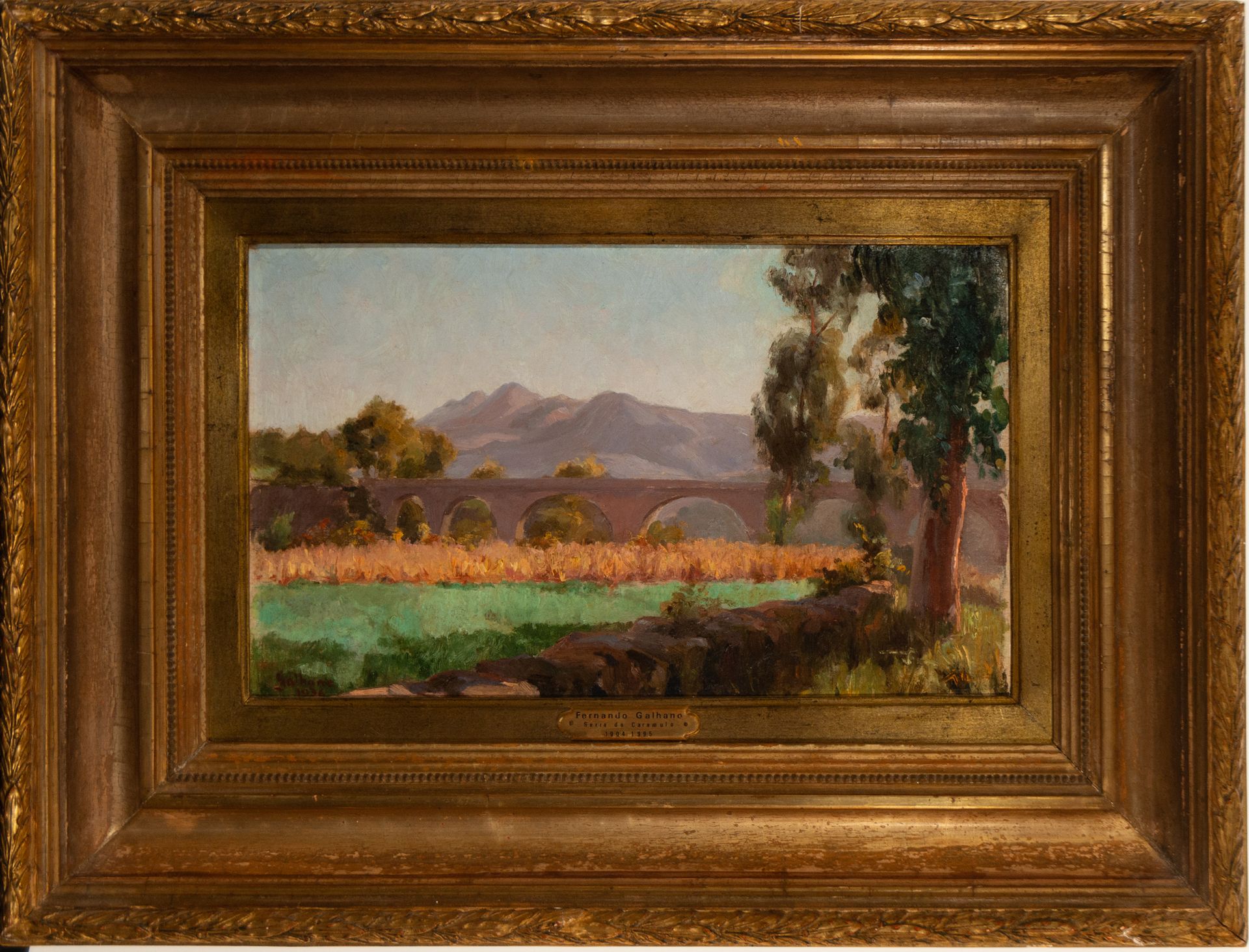 Landscape on panel, signed Fernando Galhano (1904-1995), 20th century Portuguese school