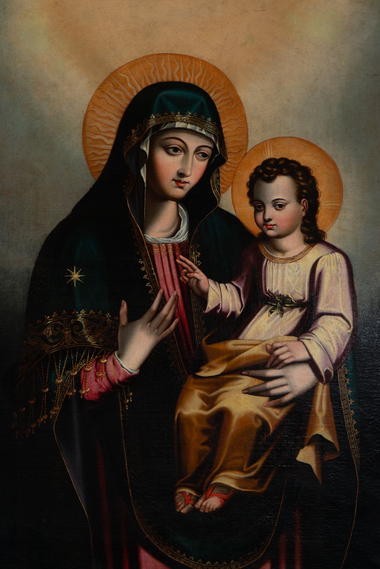 Virgin of the Pópolo, Cordovan school of the 18th century - Bild 2 aus 6