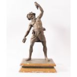 God Bacchus in Bronze according to Classic models, Neapolitan or Roman foundry of the 19th century