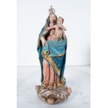 Virgin with Child in Arms, Quito colonial school of the eighteenth century