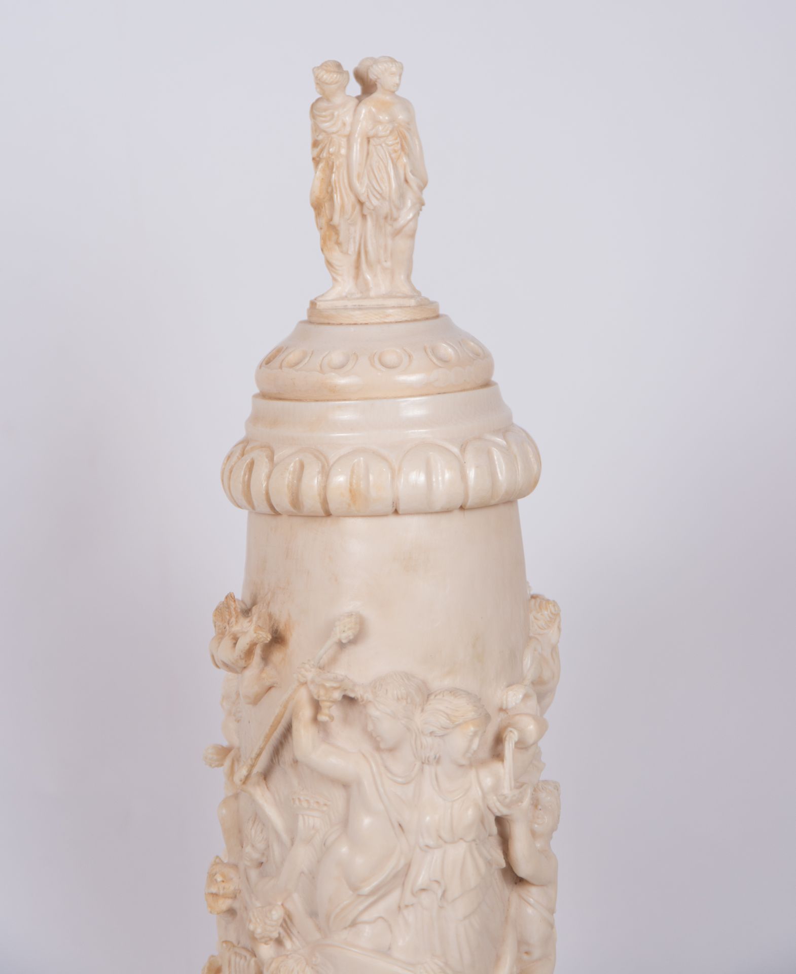 Important Tankard in ivory with mythological scene from the 19th century - Bild 3 aus 9