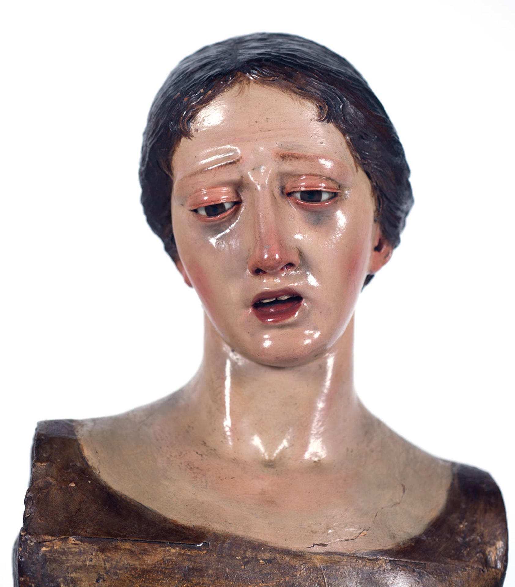 Bust of the Sorrowful Virgin, 18th century - Image 3 of 4