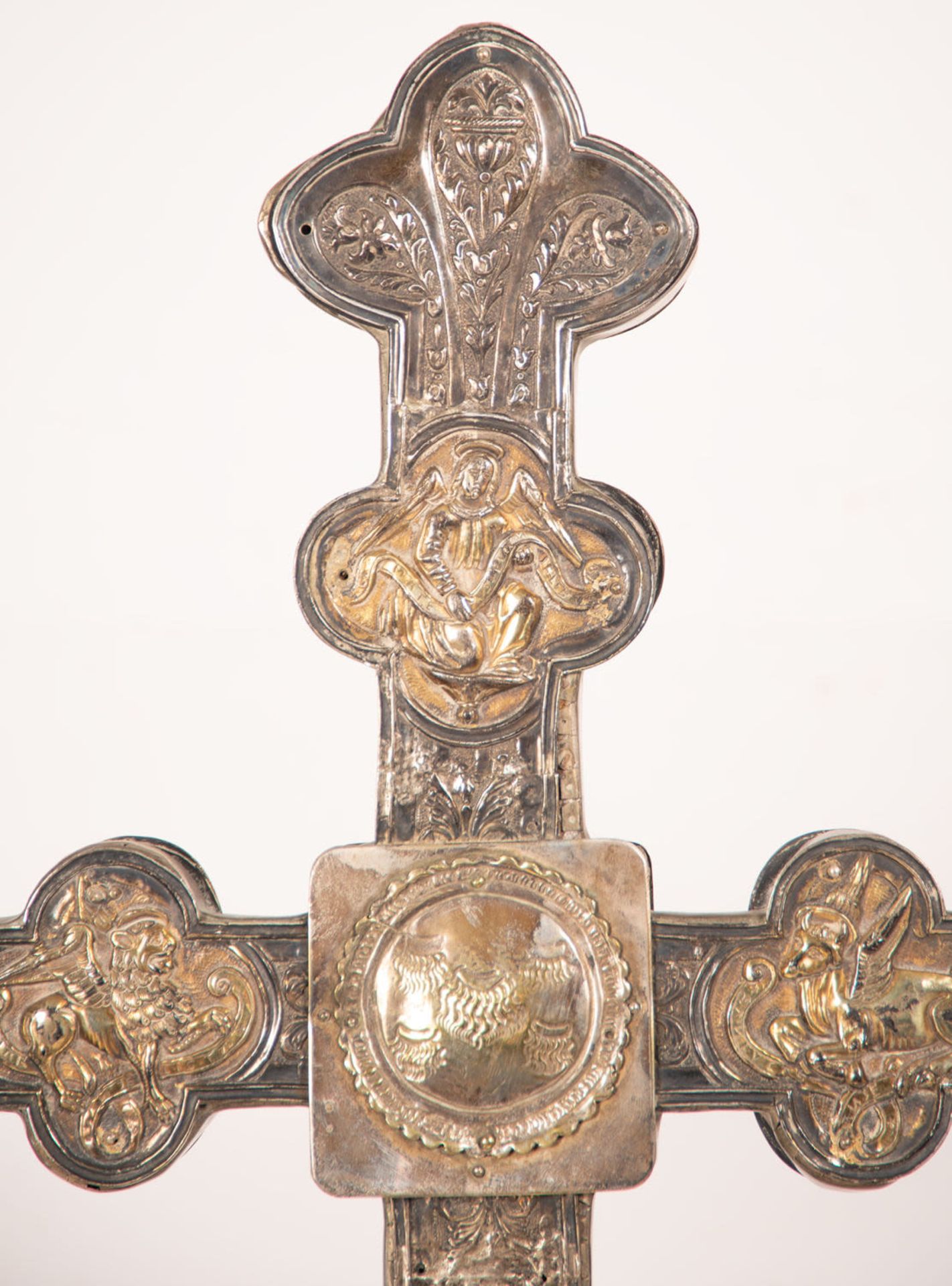 Large Plateresque Processional Cross in Silver, Spain, 16th century - Bild 5 aus 26