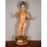 Enfant Jesus, Sevillian school of the 19th century, signed Pedro Navia y Campos