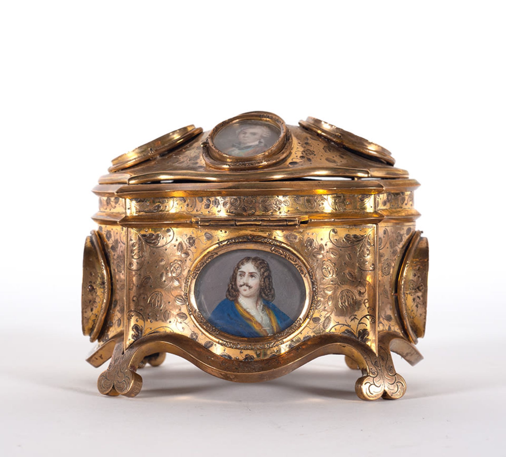 French jewelery box in gilded silver from the 18th century, Louis XV period - Bild 6 aus 6