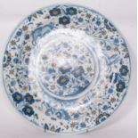 Large Talavera Ceramic Plate, Alcora series, 18th century