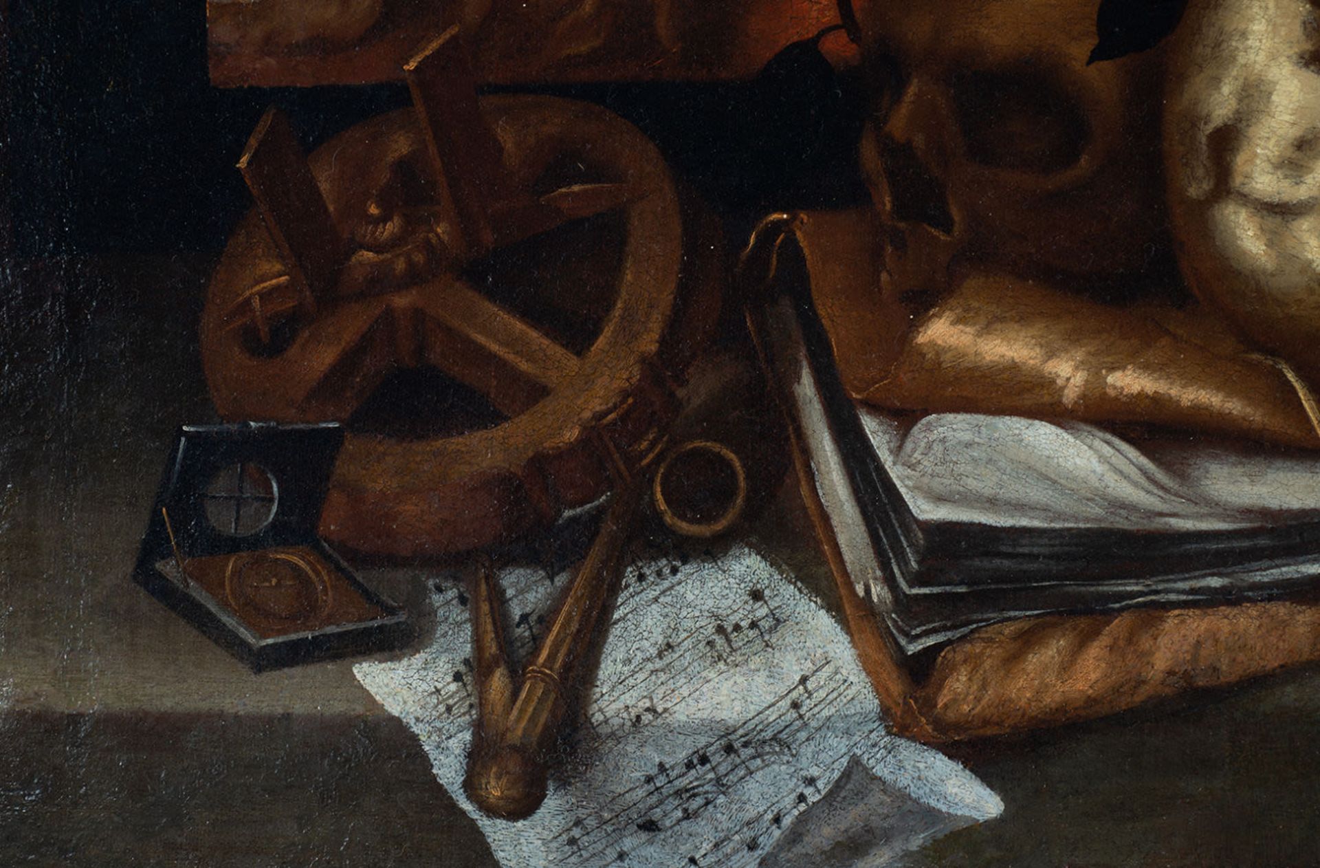 Vanitas, Seville school of the 17th century, attributable to Juan Valdés Leal (Seville, 1622-1690) - Bild 7 aus 9