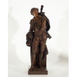 Bronze sculpture by Figaro, signed Boisseau, 1875. 19th century French school