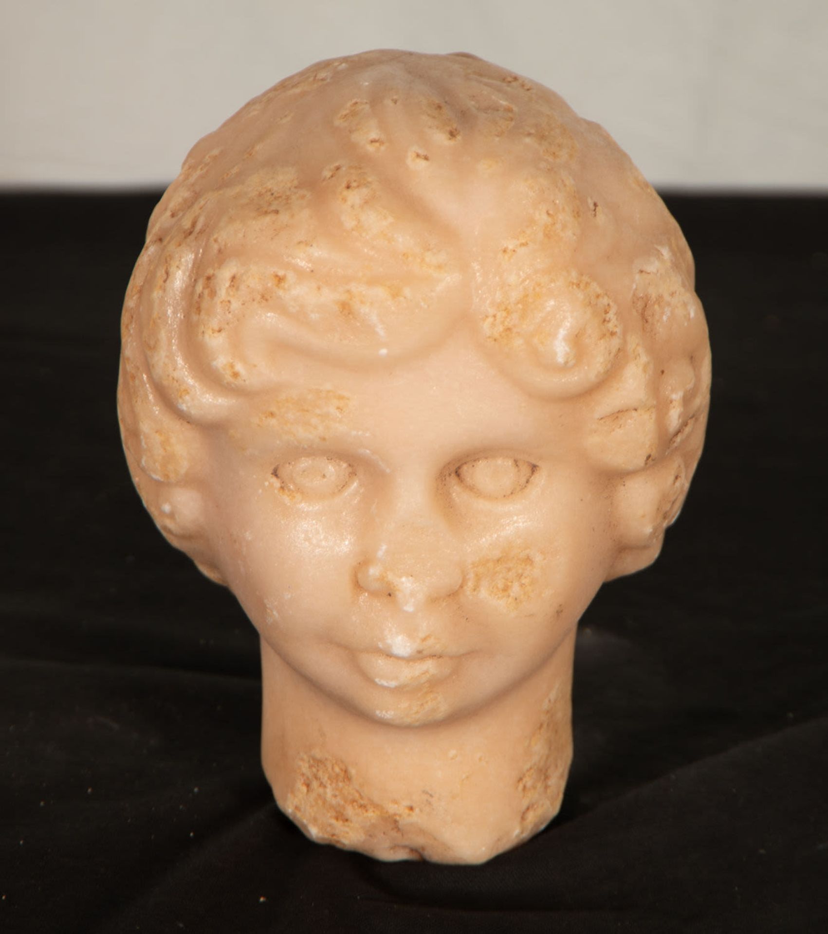 Head of a Child in marble, European school of the XIX - XX centuries