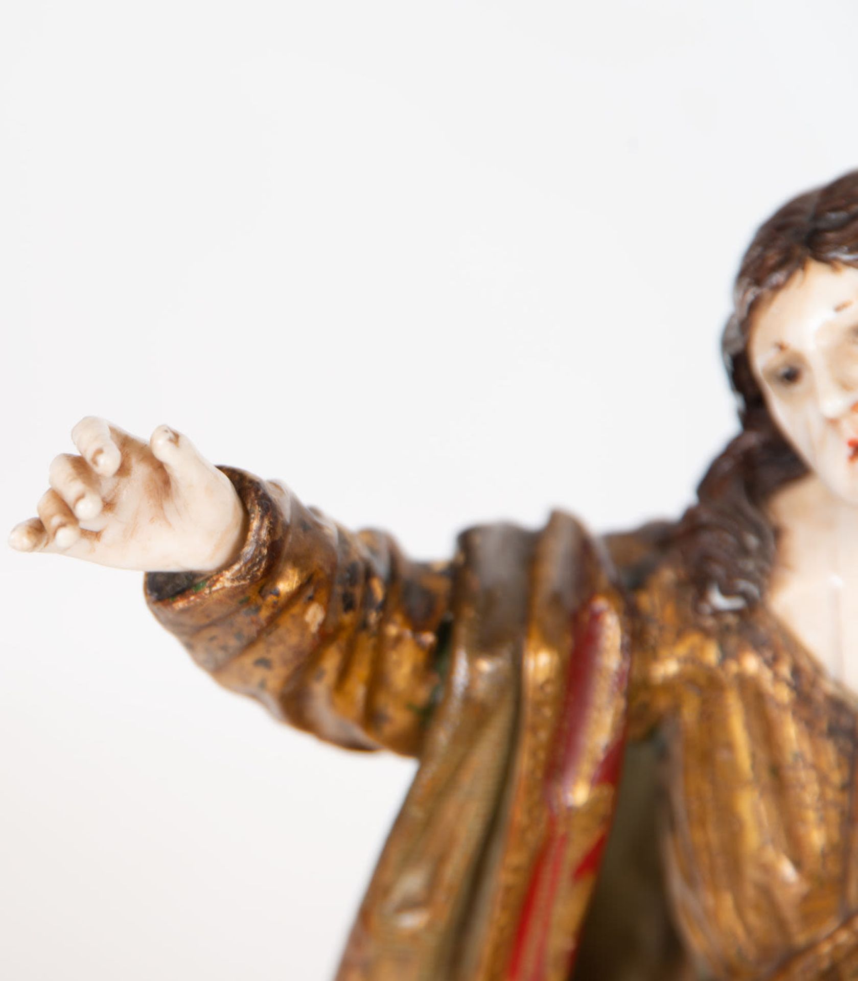 Large Saint John the Evangelist in Ivory and Wood, 18th century - Bild 3 aus 7