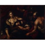 "Samson and Delilah", 17th century Italian school