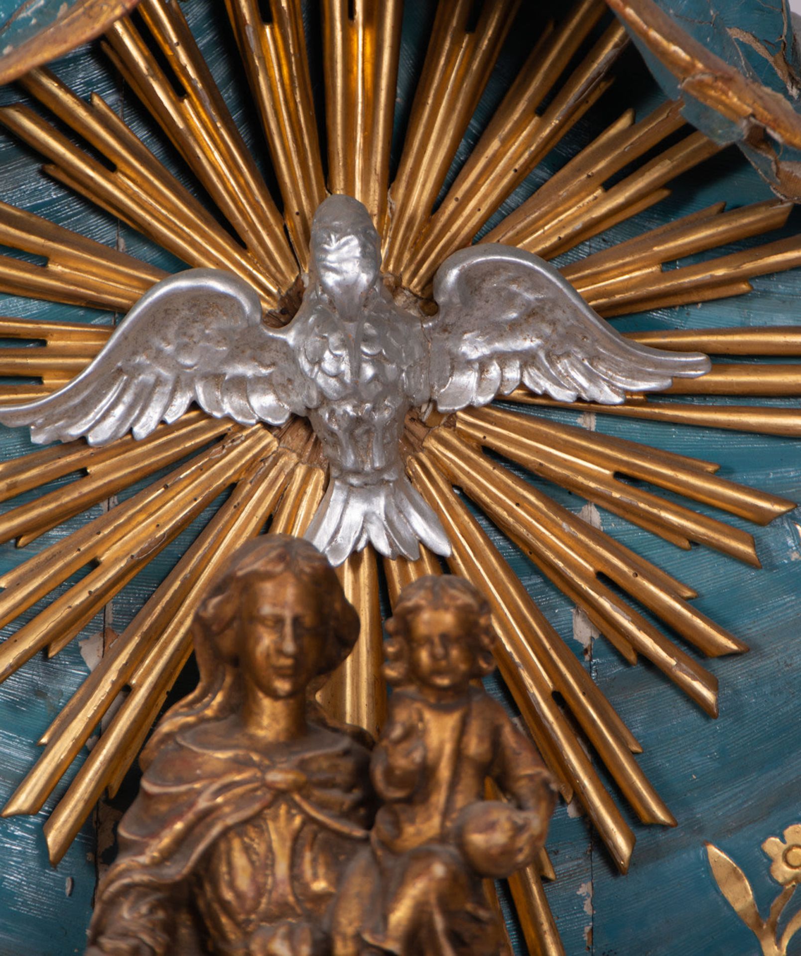 Italian Niche with Reliquary of Virgin with Child in Arms, Italian school of the 18th century - Bild 4 aus 11