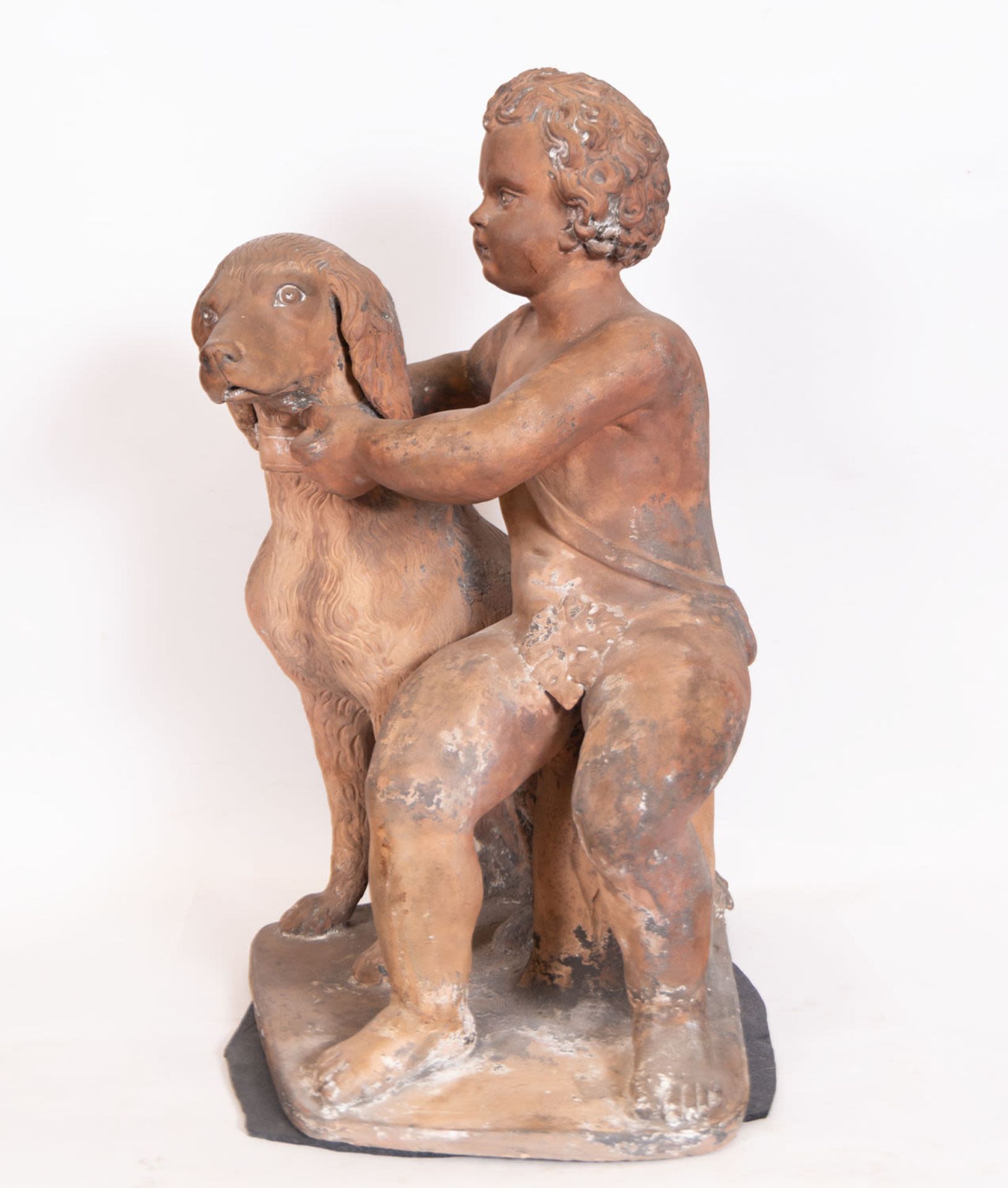 Boy with Dog in Terracotta, 18th century Italian school - Bild 4 aus 6