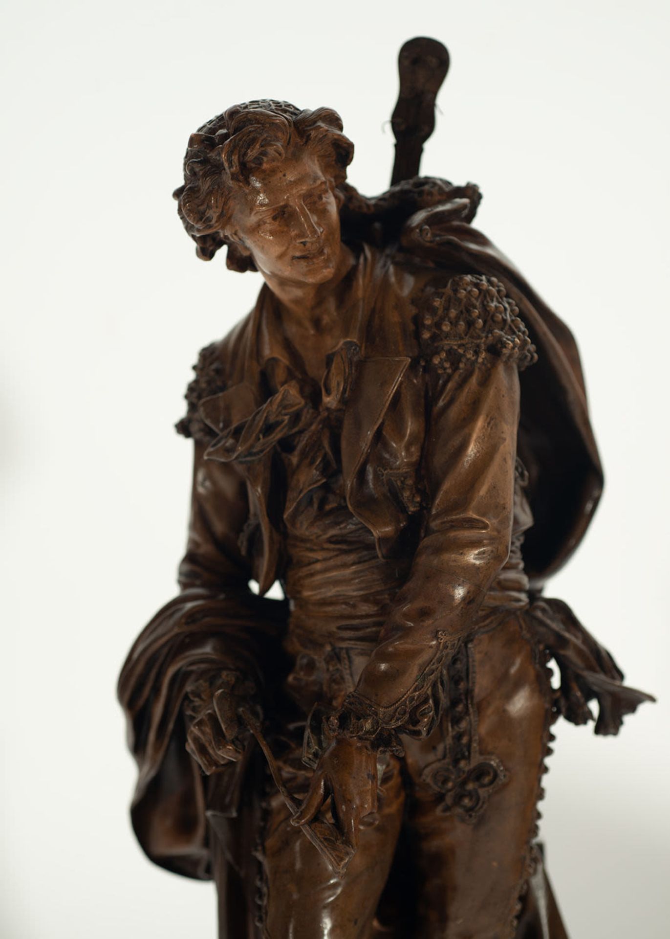 Bronze sculpture by Figaro, signed Boisseau, 1875. 19th century French school - Image 2 of 4