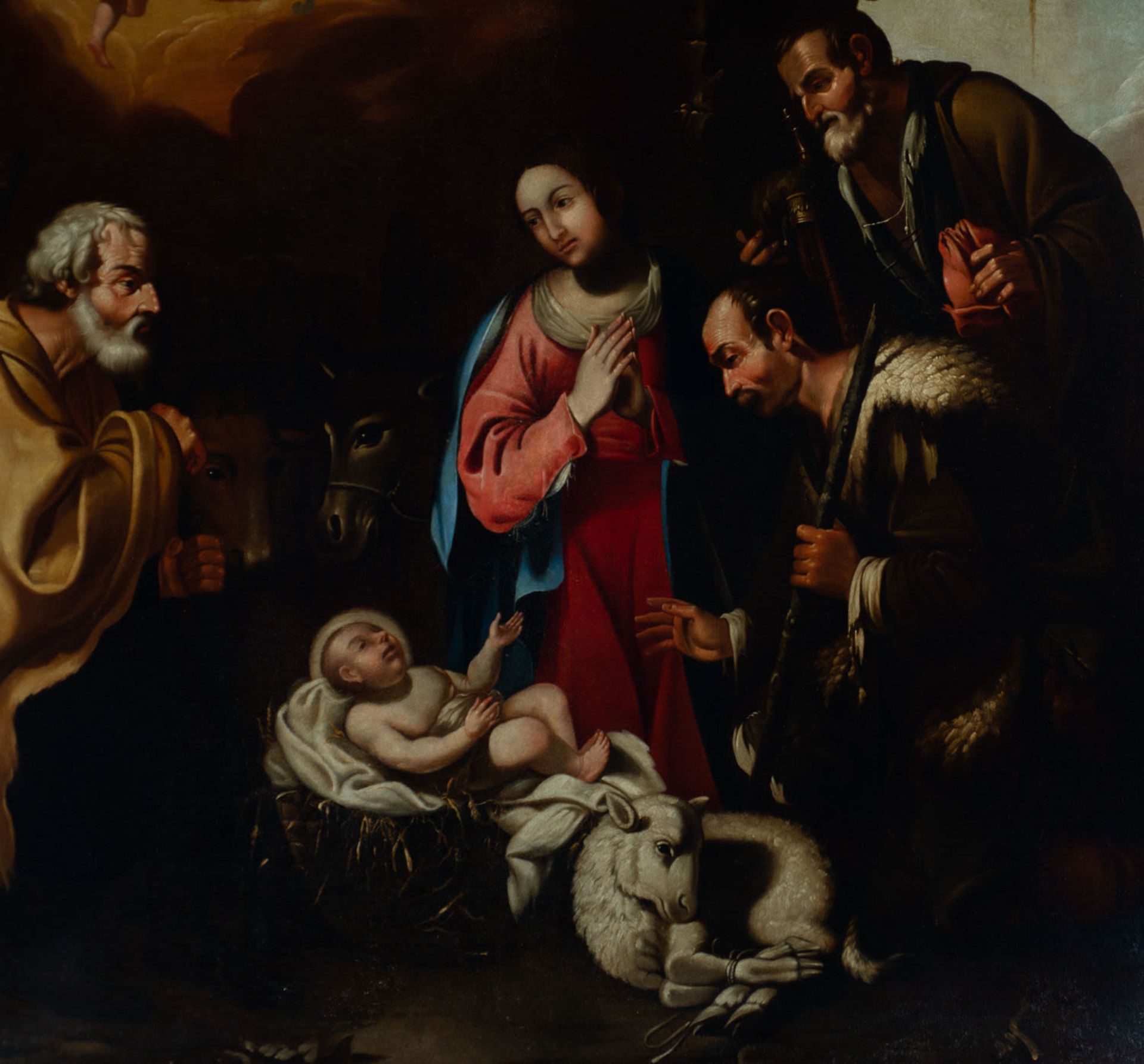 "The Adoration of the Shepherds", attributed to Antonio del Castillo y Saavedra (Córdoba, Spain, 161 - Bild 11 aus 18