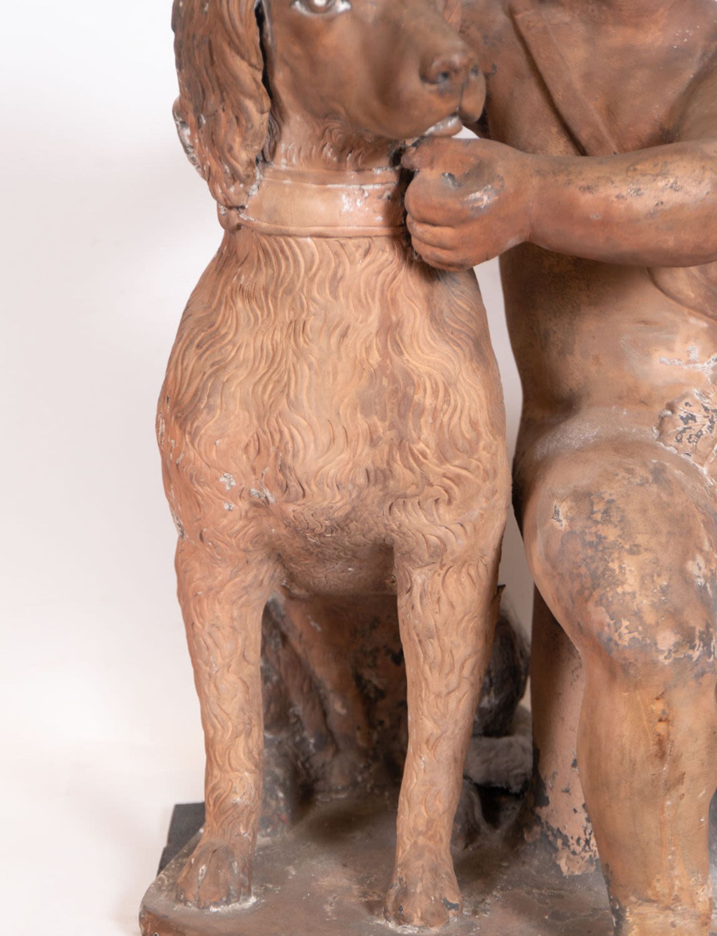 Boy with Dog in Terracotta, 18th century Italian school - Bild 3 aus 6