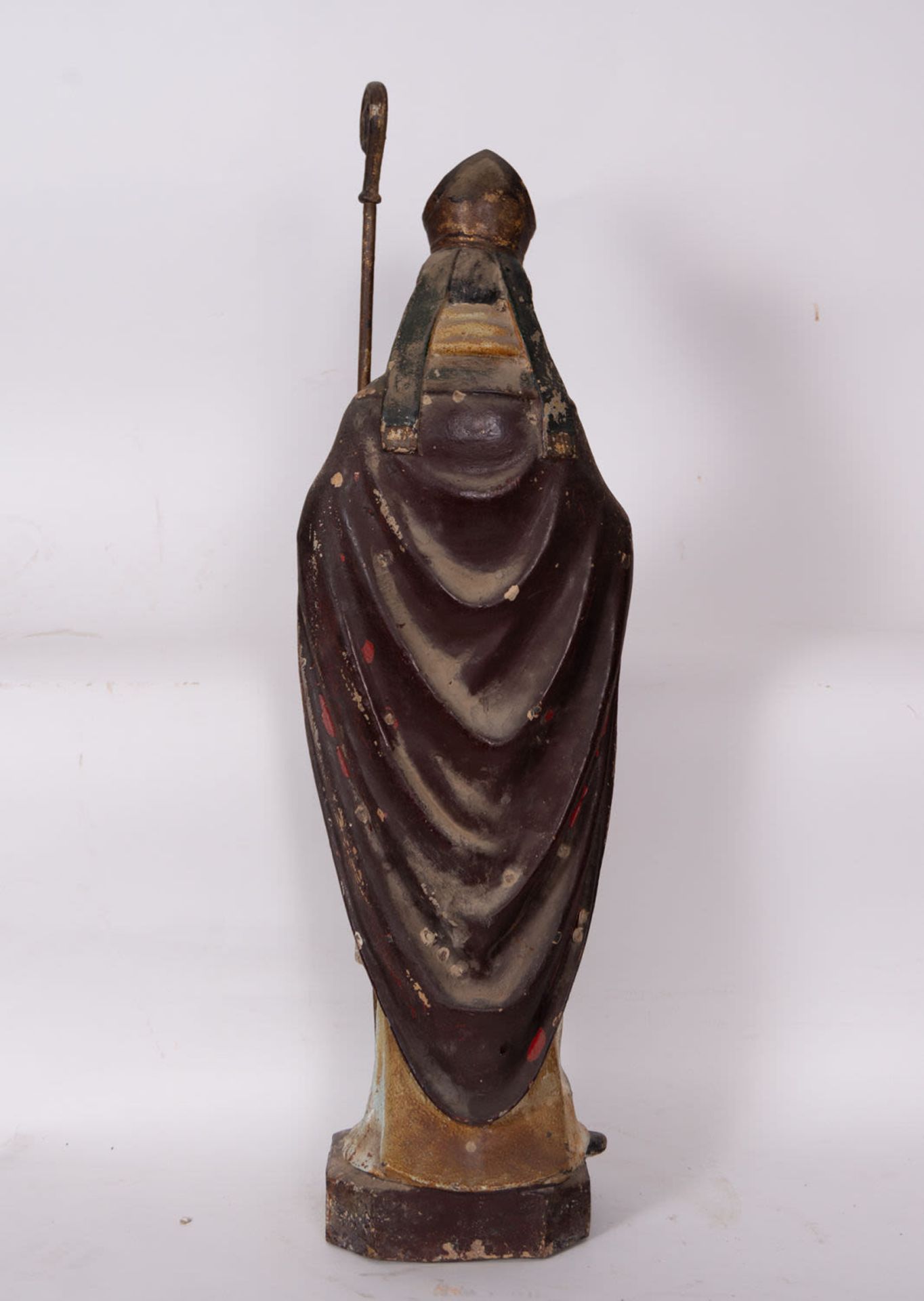 Saint Nicholas in polychrome iron, Spanish school of the 18th century - Bild 4 aus 4