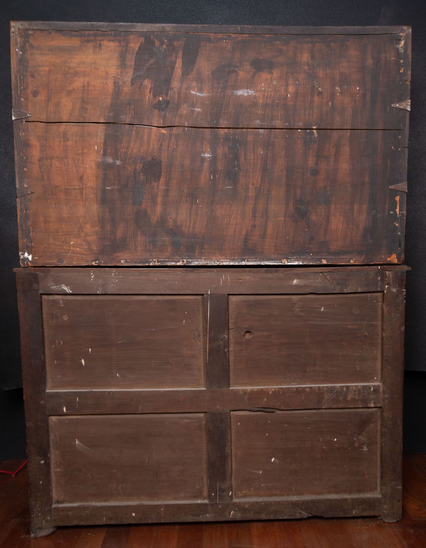 Exceptional Spanish Vargueno Cabinet complete with table, Toledo school of the 17th century - Image 17 of 26