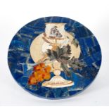 Round table in lapislazuli, 20th century