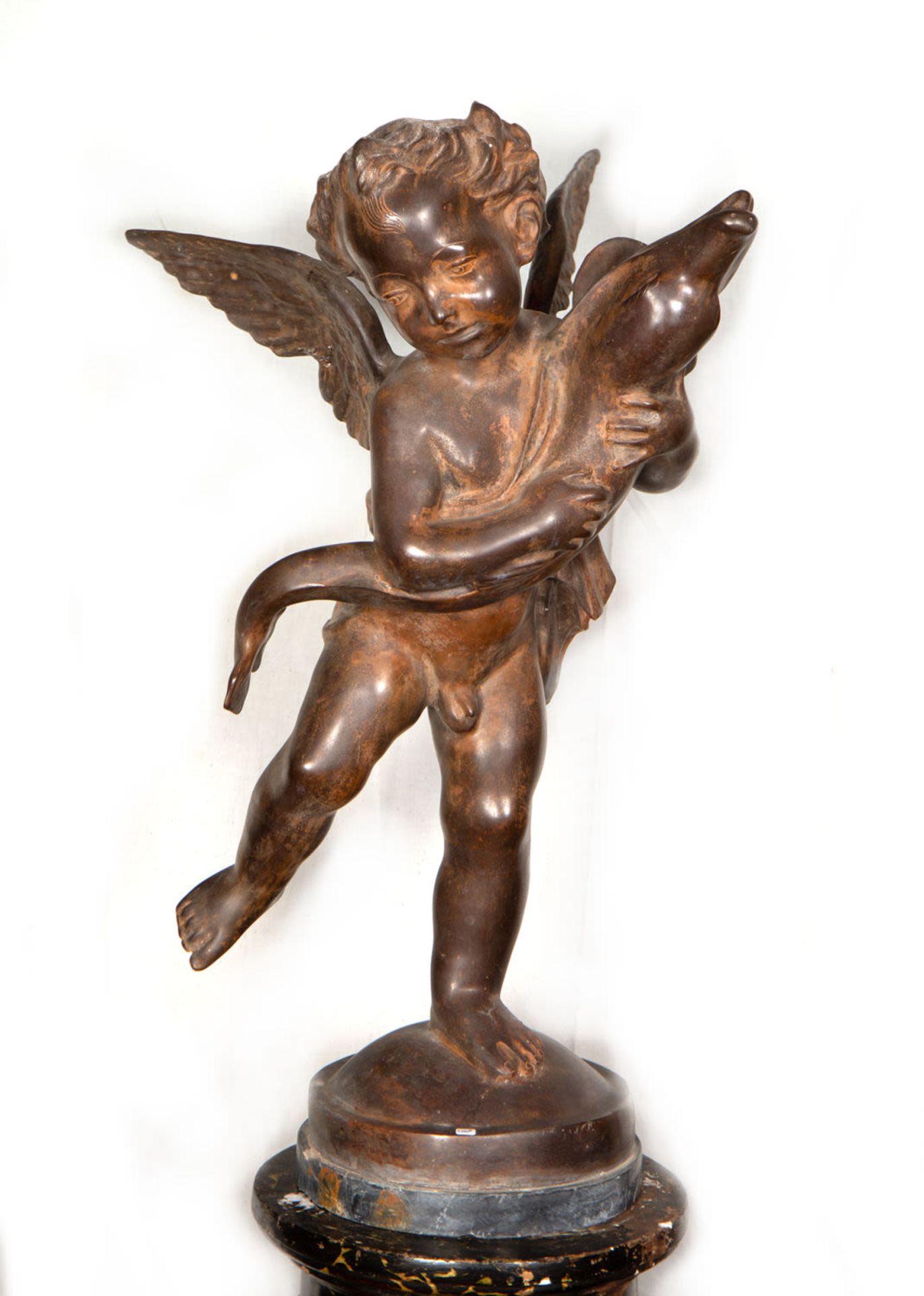 Cupid with Dolphin, 19th century Italian school