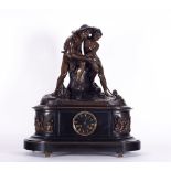 Large French mantle clock, 19th century