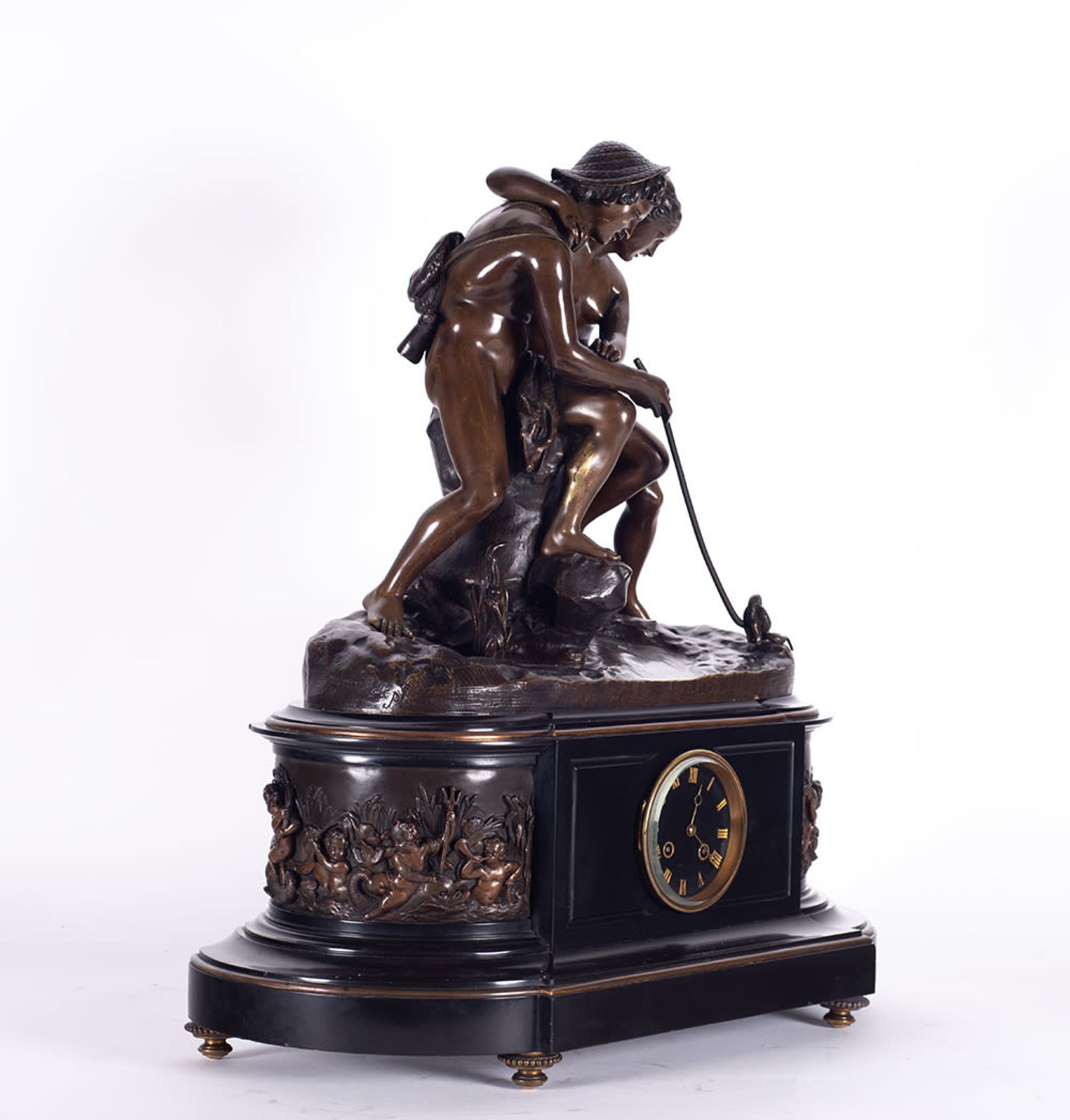 Large French mantle clock, 19th century - Bild 2 aus 11