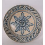 Ceramic plate, possibly Triana, 17th century